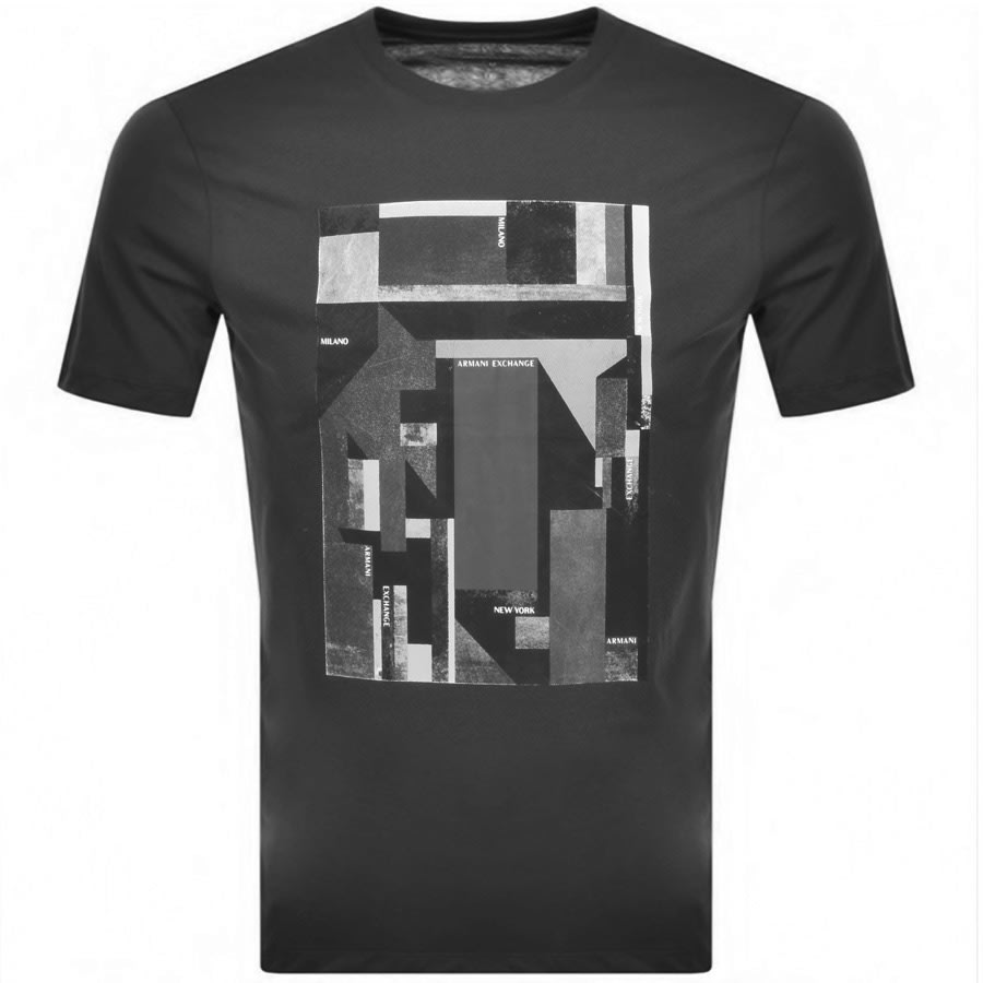 Alternative Image for ProductArmani Exchange Crew Neck AX Logo T Shirt Grey1
